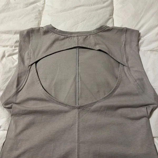 FP Beach Gray Sleeveless Simone Open Back Maxi Dress - NWOT - Size L - Image 8