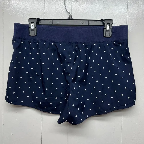 Aerie Polka Dot Navy Blue & White Women's Lounge Shorts Size Medium Lightweight - Image 2