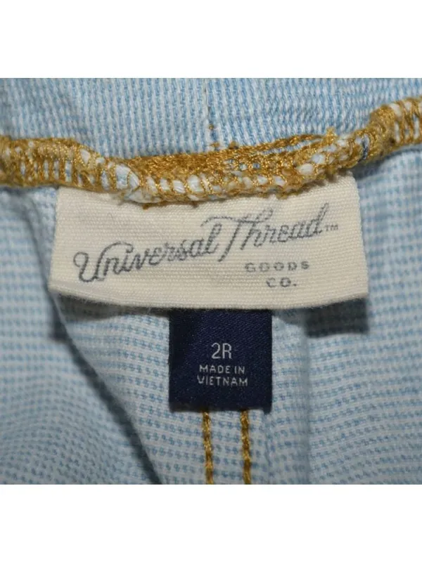 Universal Threads Cute Paper Bag Waist Light Wash Jeans Wide Leg Ladies 36x26 - Image 9