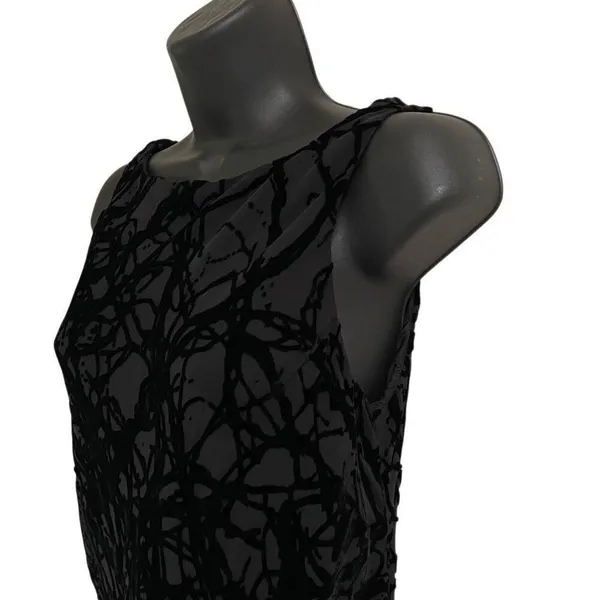 Vintage Slip Dress Y2K Jones New York‎ Women’s 4 Witchycore Goth Black Maxi NEW - Image 4