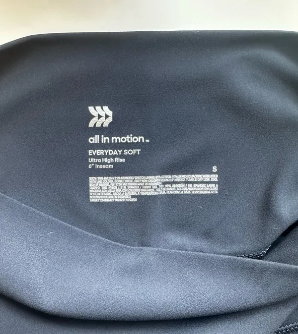 All in Motion Navy Biker Shorts - Image 4