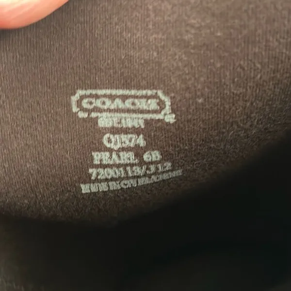 Coach Womens Brown Beige Logo Lace-Up Round Toe Rain Boots Size 6B - Image 6