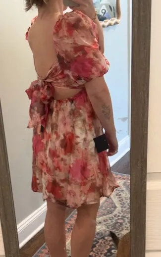 Lulus Floral Mini Dress - Image 4