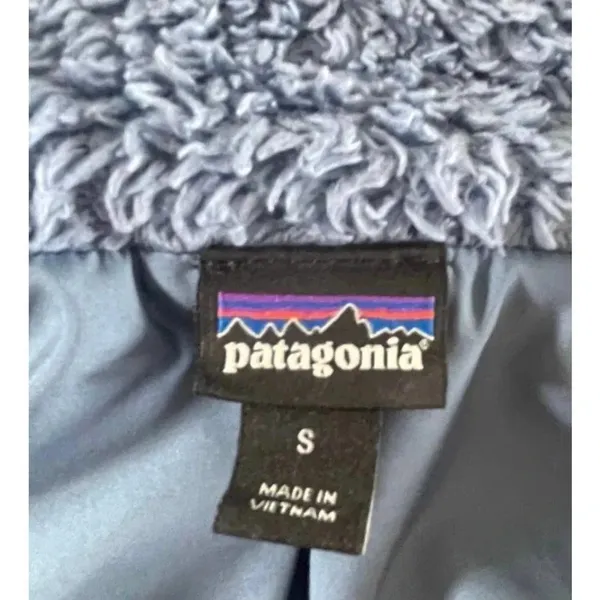 Patagonia Women's Size Small Los Gatos Fleece Teddy Blue Vest v6x - Image 6