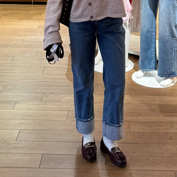 Abercrombie and fitch curve love cuffed jeans - Image 3