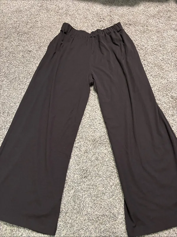 HALARA Halara Flex High Waisted Pocket Wide Leg Micro Waffle Work Pants size XL - Image 4