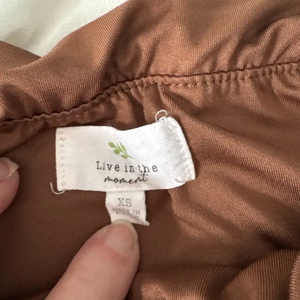 Live in the Moment sleeveless Brown Bodysuit - Image 2