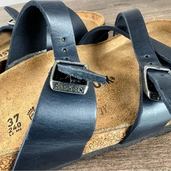 Birkenstock Women's Franca Blue Sandal Size 37 aka 6 #B1234 - Image 8