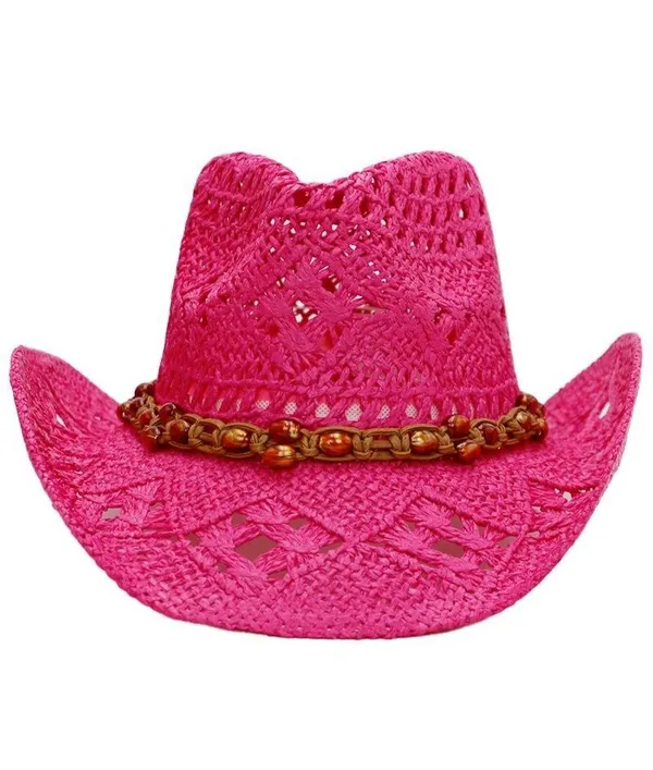 Hot Pink Beaded Cowboy Hat - Image 3