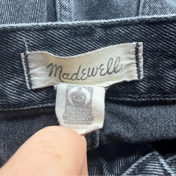 Madewell Baggy Tapered Jeans 32T Mackinnon Wash Charcoal Gray Tall - Image 5