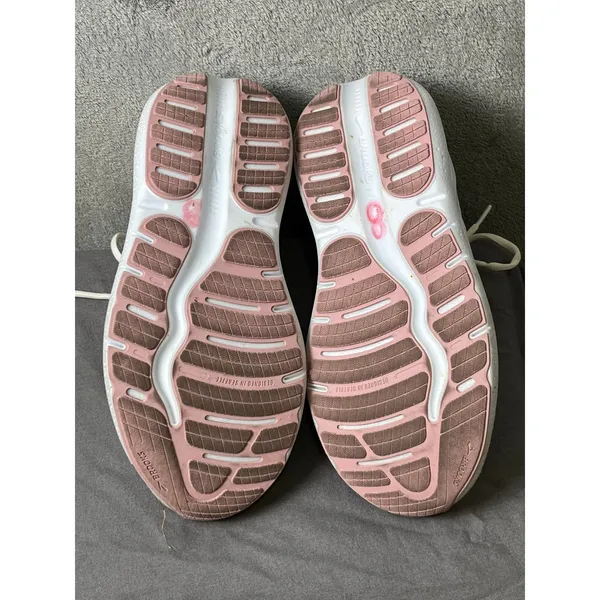 Brooks Ghost Max 2 Running Shoes Women's 9 2E Extra Wide White Pink‎ Sneakers - Image 3