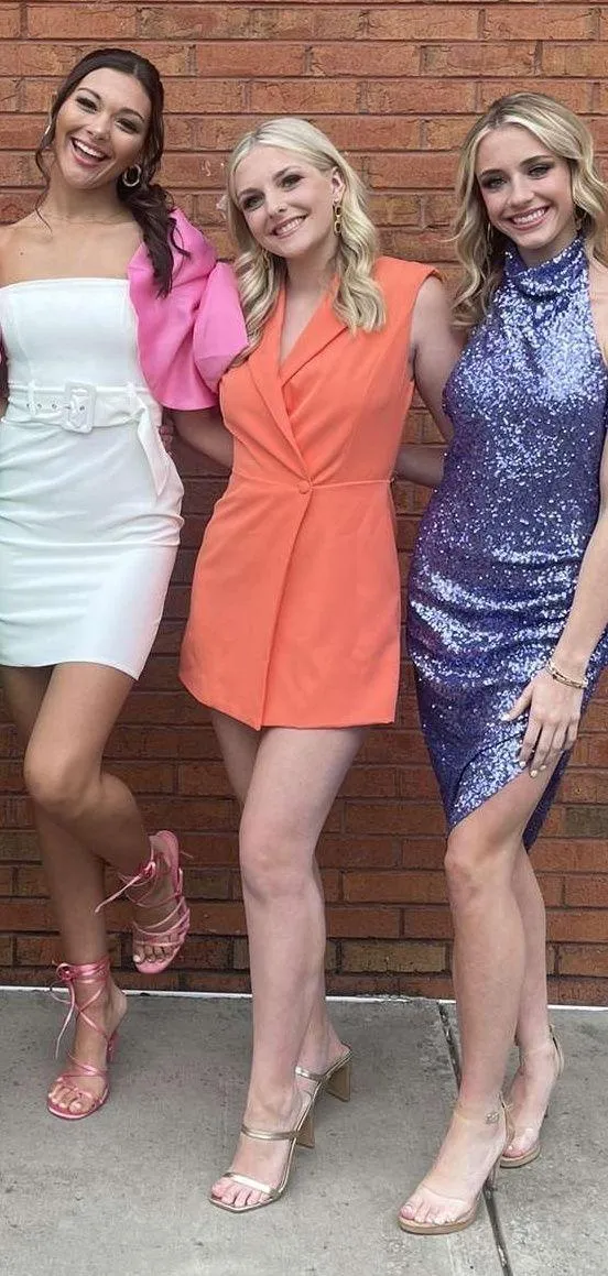 Orange Blazer Romper - Image 3