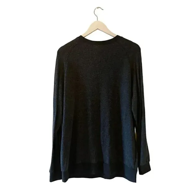 Junk Food Graphic Soft Warm Cozy Long Lagenlook Black Lomg Sleeves SZ L #1750 - Image 6