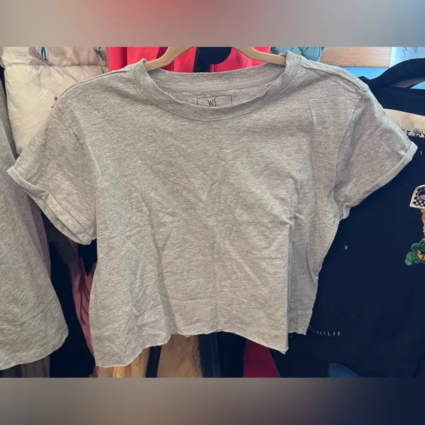 NWOT Free People We The Free The Perfect Tee - Heather Grey - Small - Image 9