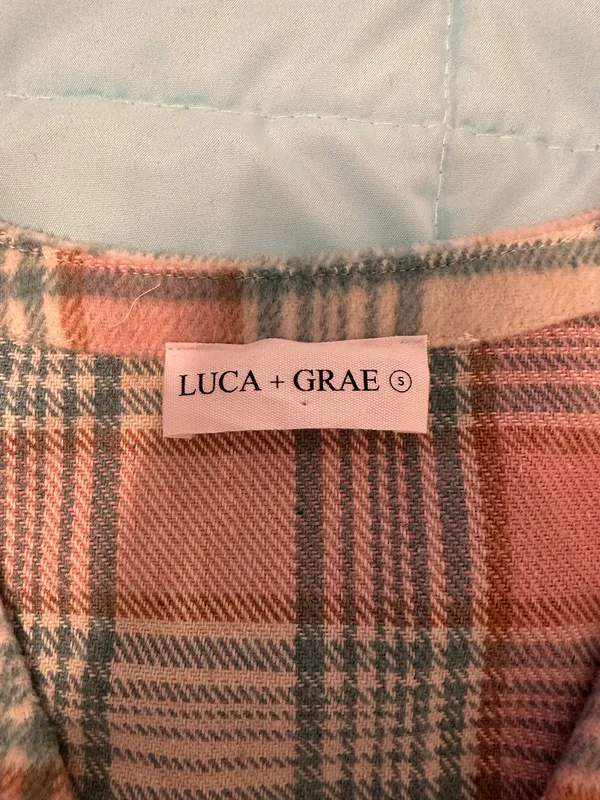 Luca + Grae Pastel Plaid Top and Skirt Set - Image 3