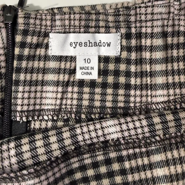 Eyeshadow Pink Brown Plaid Mini Skirt Womens‎ 10 NWT Dark Academia Preppy - Image 5