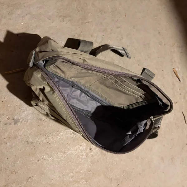 VTG 90s American Tourist Dad Appalachian Trail Adjustable Hip Fanny Pack Gray - Image 5