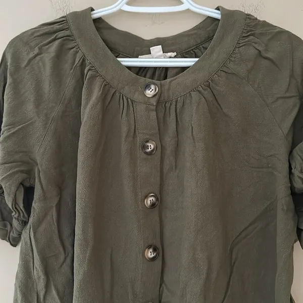 Boho Forest Green Top - Image 2