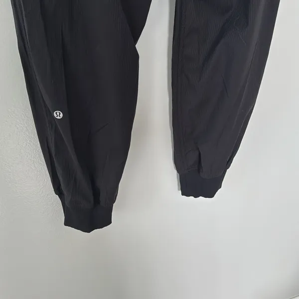 Lululemon Women's Black Jogger Pants Size 12 Exercise Workout - Image 8