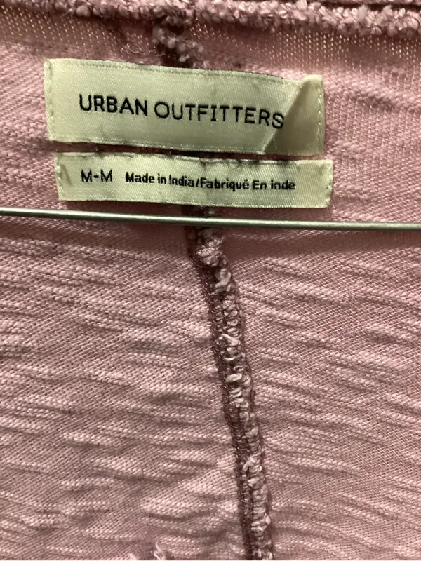 Urban Outfitters Dusty Pink Slub Henley Long Sleeve Top - Image 2