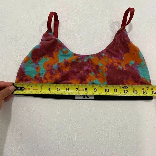 Calvin Klein Tie-Dye Bralette | Wireless Lounge Bra | Size XL - Image 4