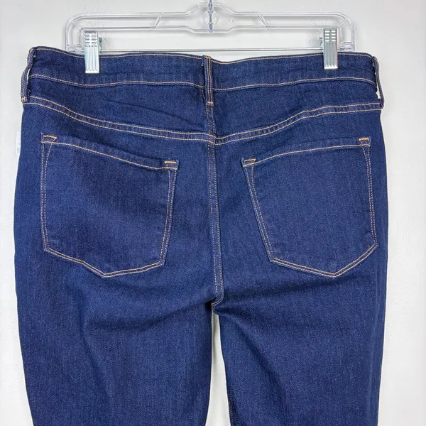 Old Navy Mid-Rise Wow Boot-cut Dark Wash Jeans Denim Casual NWT Size 14 Short‎ - Image 8
