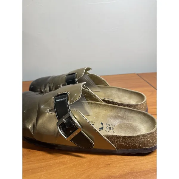 Betula by Birkenstock Womens Patent Leather Mules Shoes Gold Ombre EU 41 US 10 - Image 2