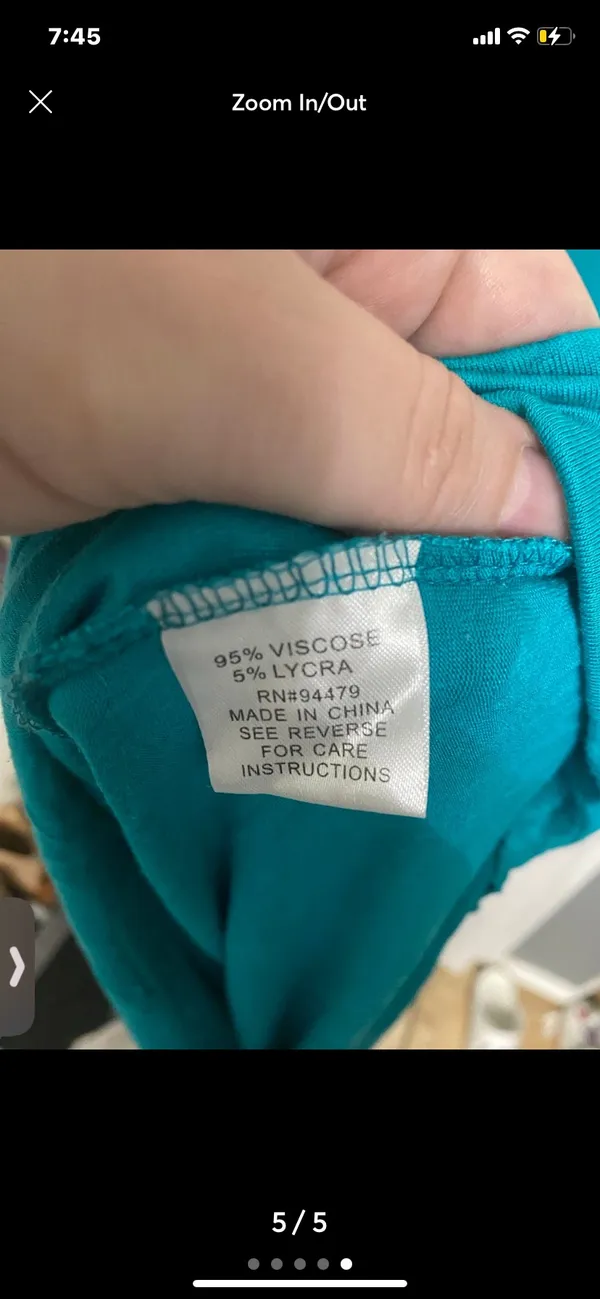 Turquoise maxi dress Blue Size XL - Image 5