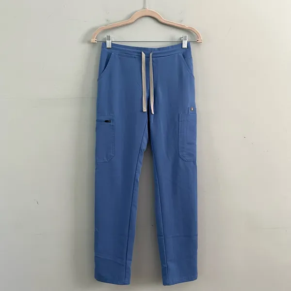 Figs Yola FIONx Ciel Blue Skinny‎ Scrub Pants - Image 4