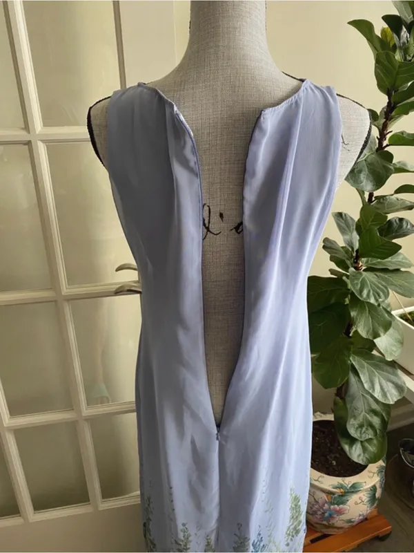 Authentic Y2K vintage Jessica Howard sheer floral maxi dress size 6 - Image 6