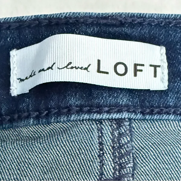 LOFT Dark Indigo Cropped Jeans - Image 5