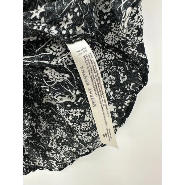 Free People‎ Womens Black Kora Cami Tank Size XS Feminine Floral Coquette Light - Image 7