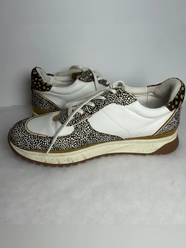Madewell Sneakers Unisex Kickoff Trainer Leather Calf Hair Lace Up - Image 10