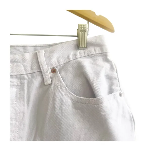 Levi’s 501 Fringe Cut Off Shorts Size 33 Lavender Women’s High Rise Festival - Image 4