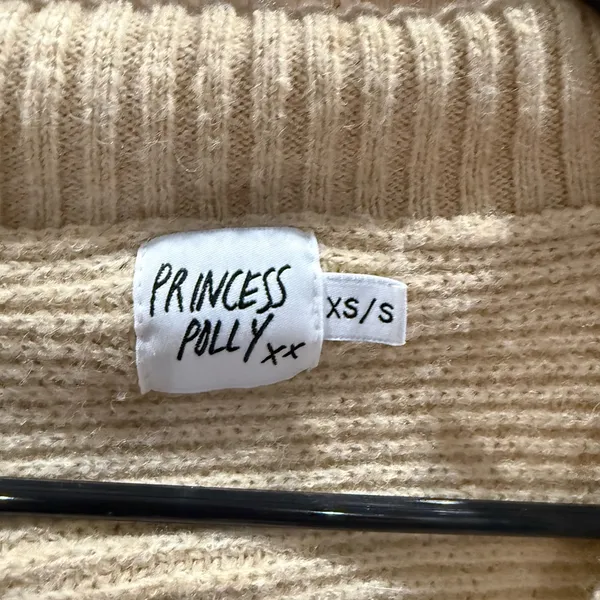 Princess Polly Cream Oversized Sweater - Image 2
