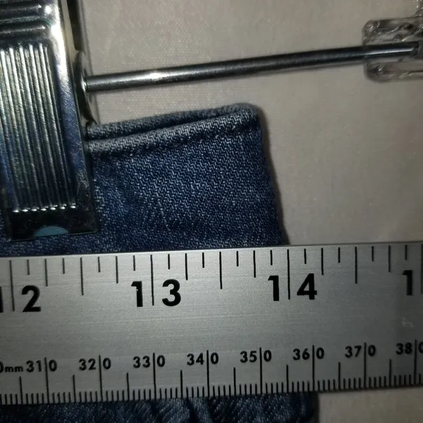 GAP High Rise Vintage Slim Jeans Size 4R 27 Dark Villa Wash Blue Stretch Denim - Image 4