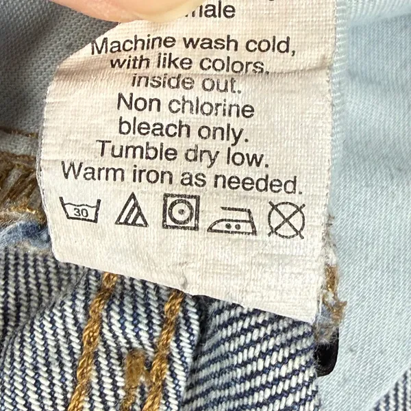 Madewell Straight Leg Crop Jean Blue Medium Wash 100% Cotton Denim E9639 Size 30 - Image 9