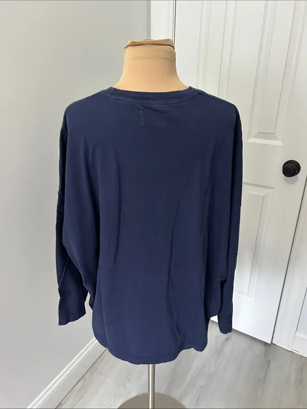 Tkees Core Long Sleeve Tee Navy - Image 5