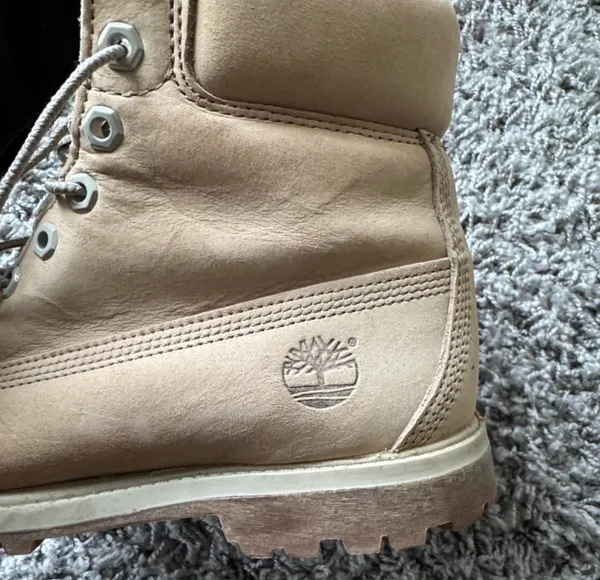 Timberland Premium Women’s 6-inch Light Beige Boots - Image 2