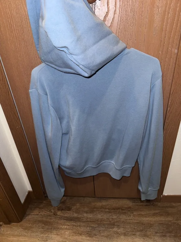 cropped zip up sweatshirt Blue Size L - Image 3