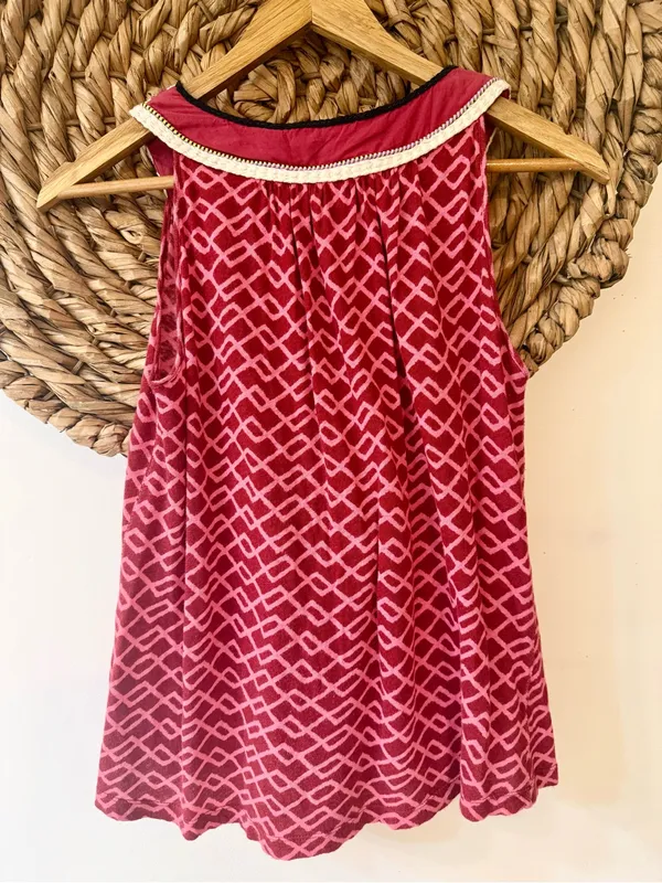 Anthropologie Akemi + Kin Vela Embroidered Linen Blend Tank Top Size Small - Image 5