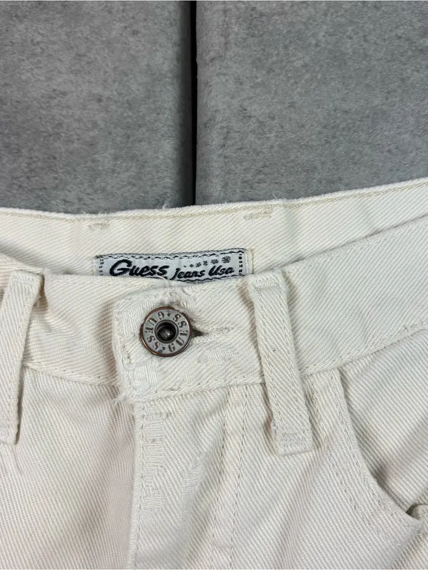Vintage 90s white guess mini skirt - Image 4