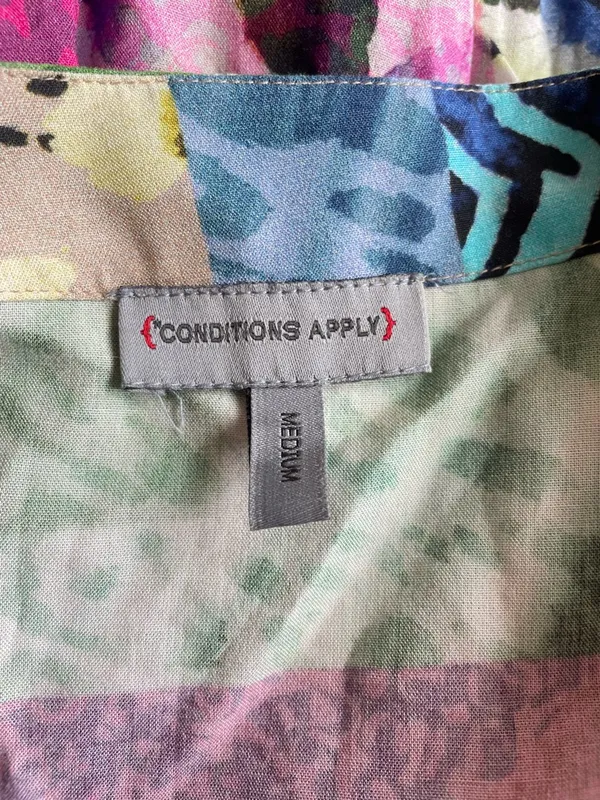 Anthropologie Conditions Apply Risa Patchwork Tunic Top Size Medium - Image 4
