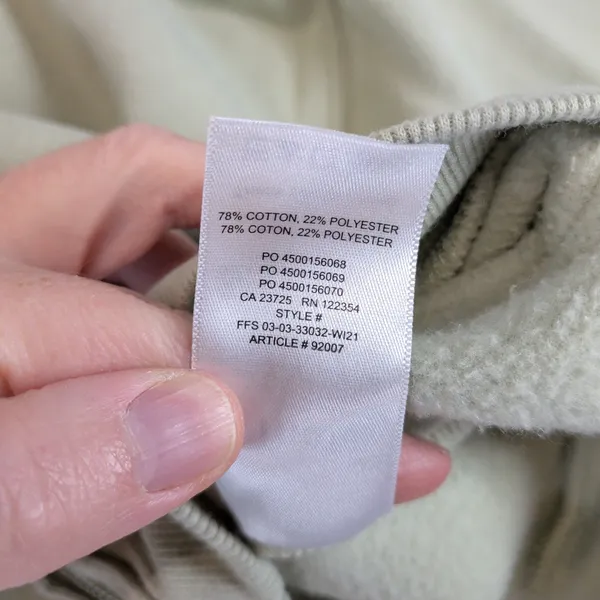 Tna Aritzia Cozy Fleece Boyfriend Zip Hoodie Sage Green XS 92007 - Image 7