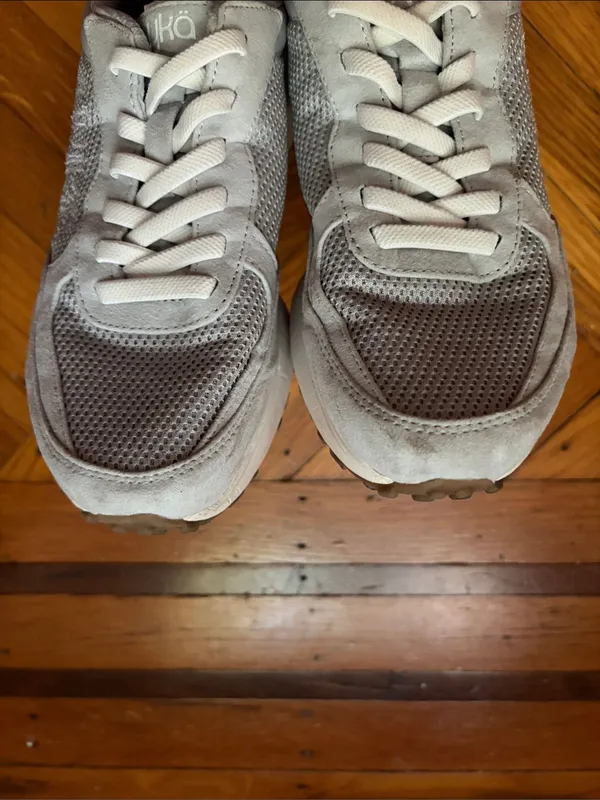 Ryka Light Gray Mesh Lace-Up Sneakers Size 6 1/2 - Image 4