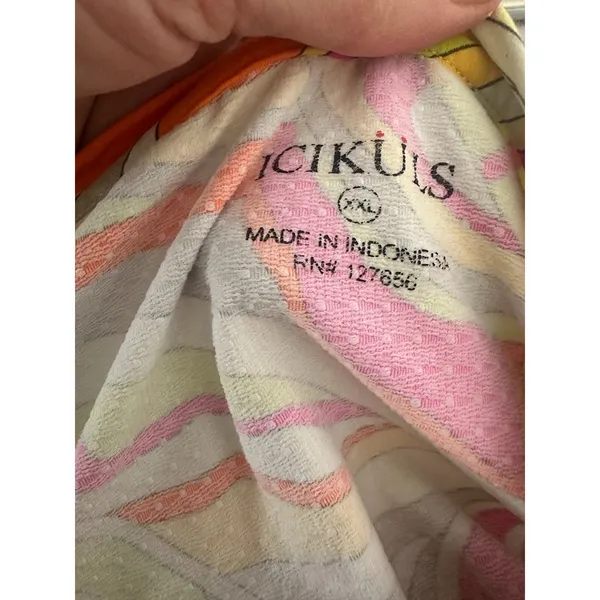 ICIKULS Shirt Women's Size XXL Psychedelic IBKUL Mesh Trim Sun Golf‎ Nylon Top - Image 6