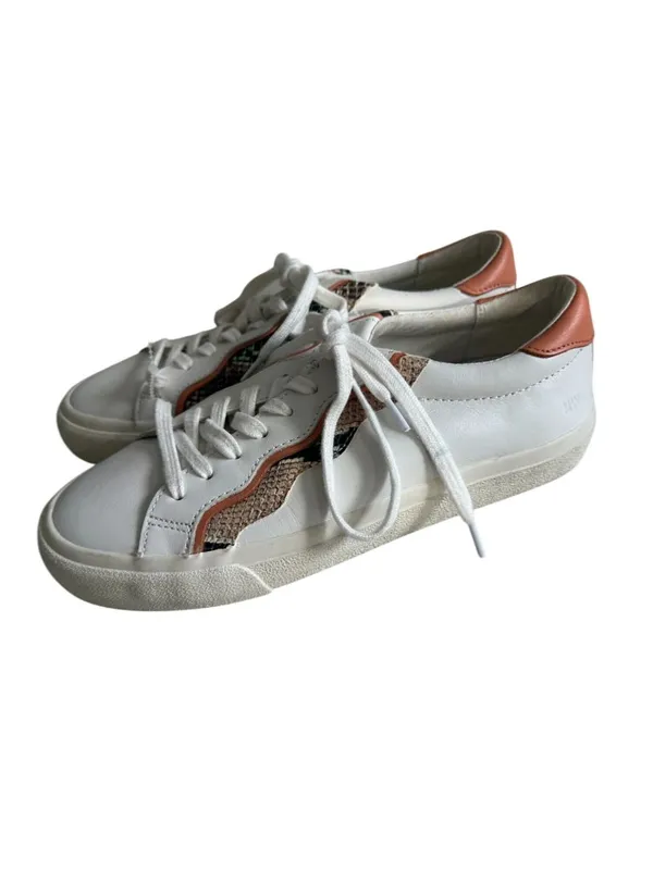 MADEWELL Women's Ruffle Leather Trainers Sneakers Size 7.5 - Image 2