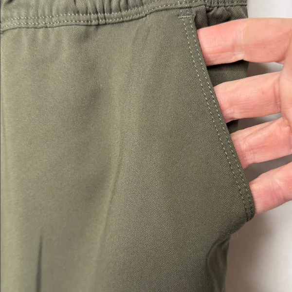 The North Face olive green pull on wear everywhere straight leg pants sz Sm - Image 5