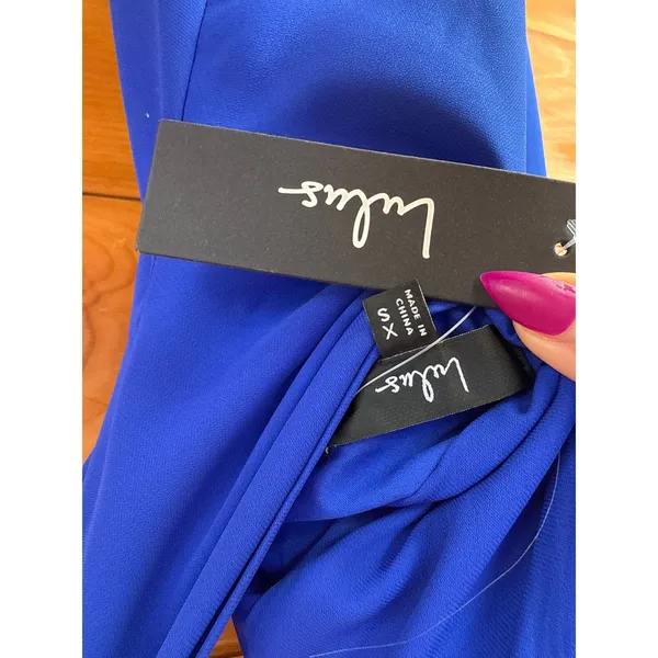NWT Lulus Isloda Blue One-Shoulder Backless Sash Mini Dress Party Cocktail Sz XS - Image 6