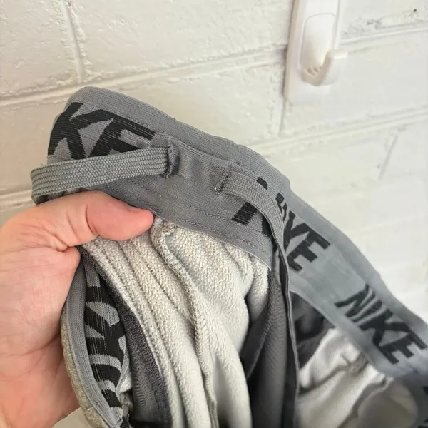 Nike Therma-Fit Light Grey Inner Drawstring Sweatpants Pockets SZ XL Athleisure - Image 12